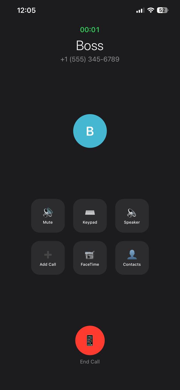 Call Me - Active Call